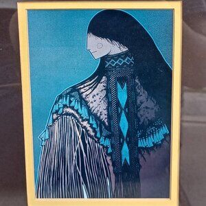 Amodo Pena Native American Man Art Print 5 x 7 Frame 10 x 12